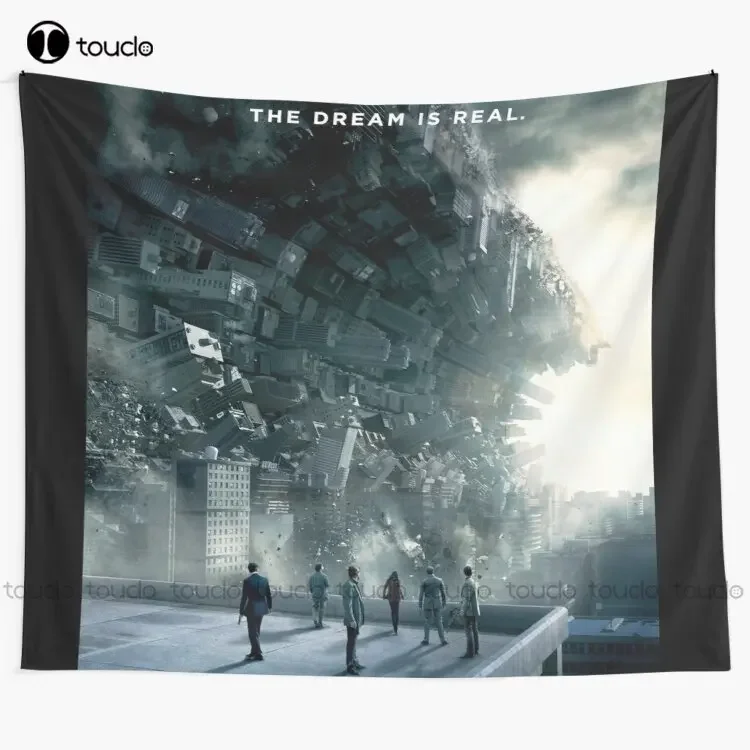Inception Poster Tapestry Horror Tapestry Tapestry Wall Hanging For Living Room Bedroom Dorm Room Home Decor Art Home Decoration
