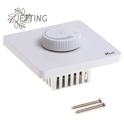 220V 10A Ceiling Fan Adjustment Stepless Speed Controller Switch Ceiling Fan Speed Control Switch Wall Button Dimmer Switch
