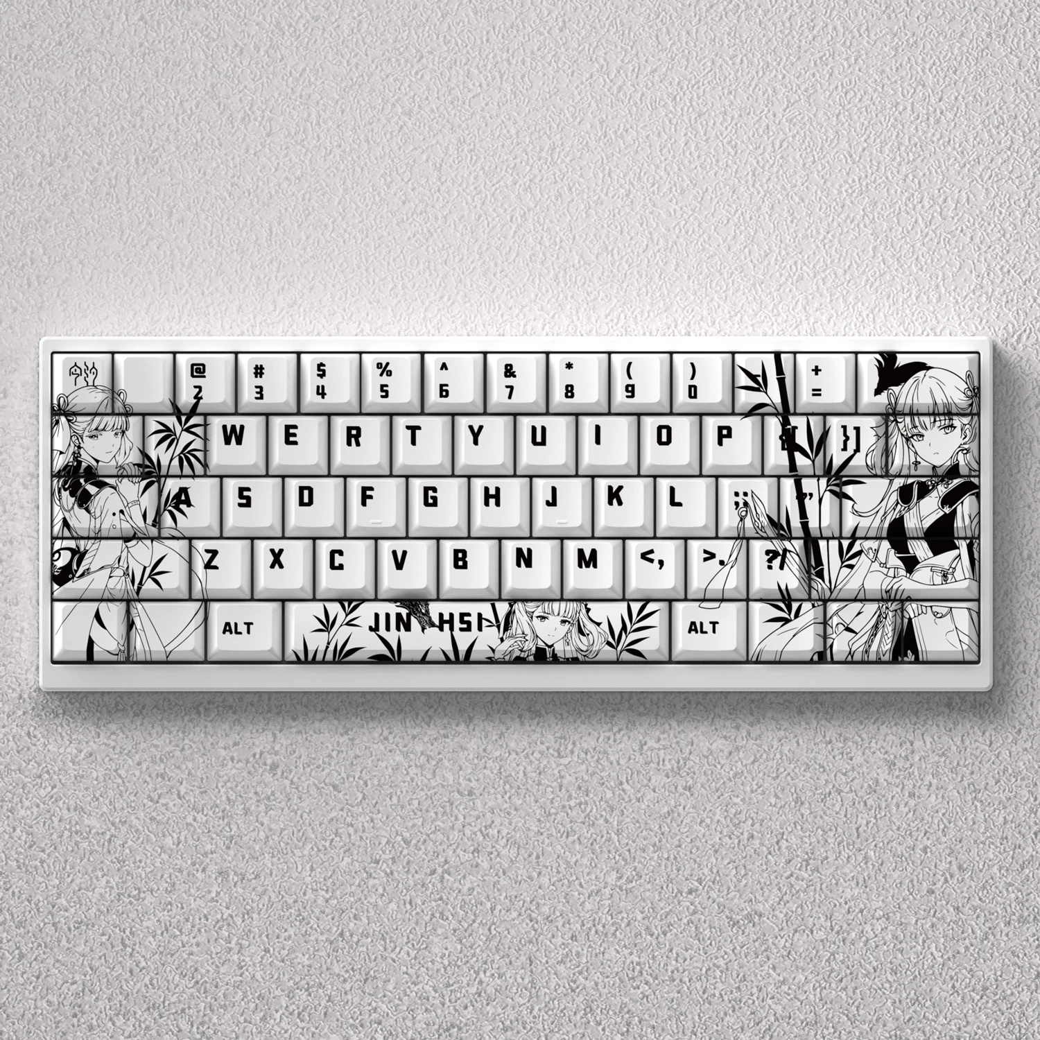 

PBT Keycaps JINHSI Anime Dye Sublimation Side Print Cherry for Mechanical Keyboard AULA F75 Ajazz Anne Pro 2 Game PC