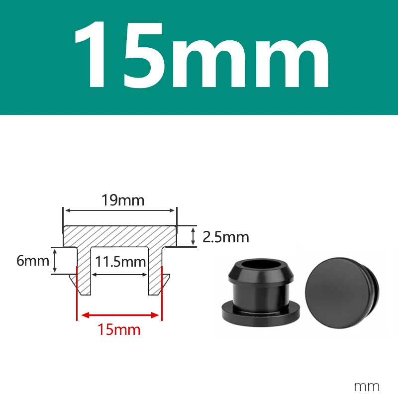 

2.5-60.6mm Black/Grey Conical Snap-on Silicone Rubber T Type Plug Blanking End Caps Tube Inserts Bung Proof High Temperature