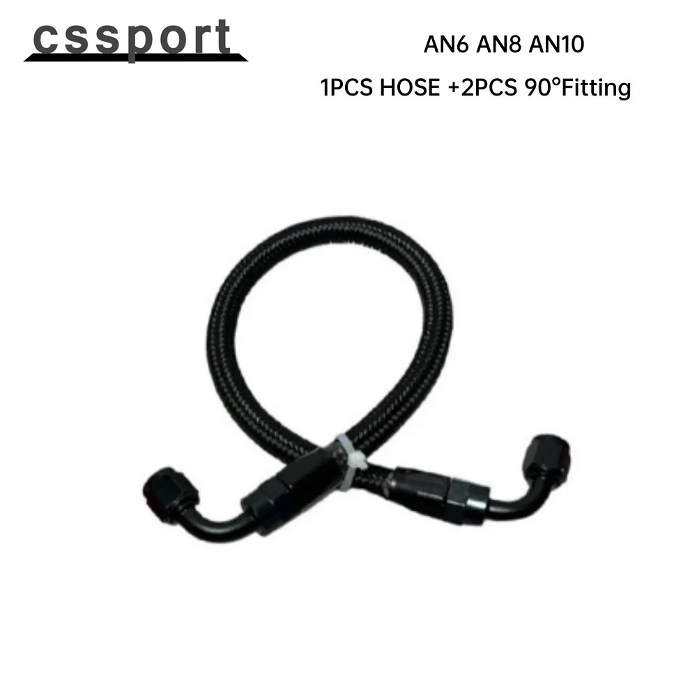 

AN6 AN8 AN10 Нейлоновая оплетка CPE Топливный шланг Масло Топливный газ Провод с фитингом CPE