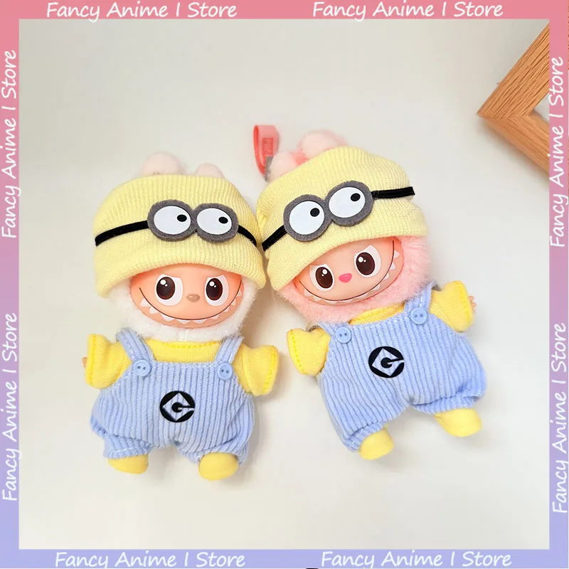 ل V1 V2 V3 V4 Labubu دمية الكرتون لطيف التوابع وزرة دعوى محبوك قبعة الأحذية DIY بها بنفسك دمية صغيرة أفخم الملابس والاكسسوارات الهدايا #2