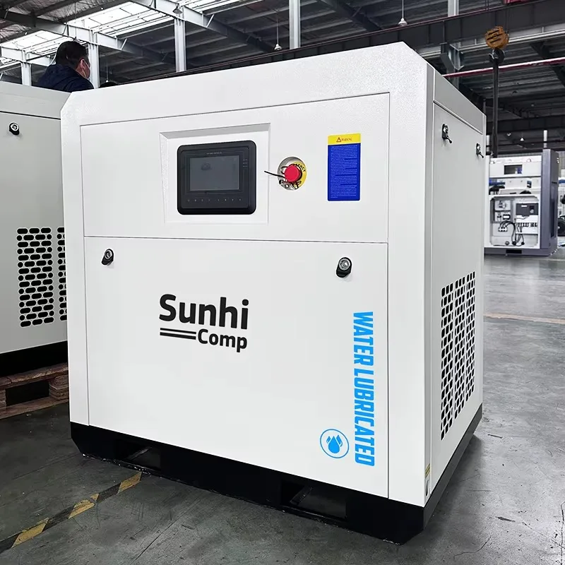 SUNHI Hochwertiger tragbarer Luftkompressor, 37 kW, 6,2 m3/min, ölfrei, für chemische Pflanzen