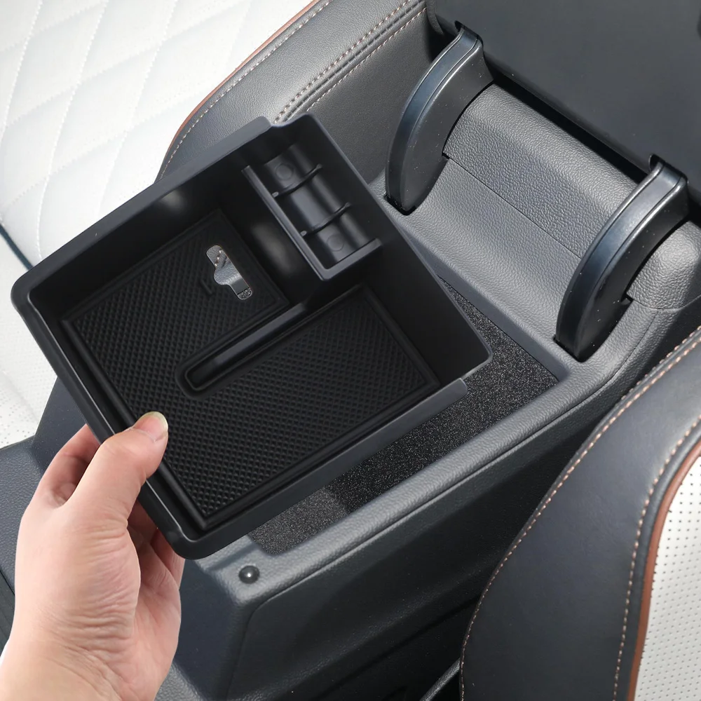For Volkswagen VW Passat B8 Sedan Variant Alltrack 2016 2017 2018 Armrest Storage Box Center Console Organizer Tray Holder Plate view 3