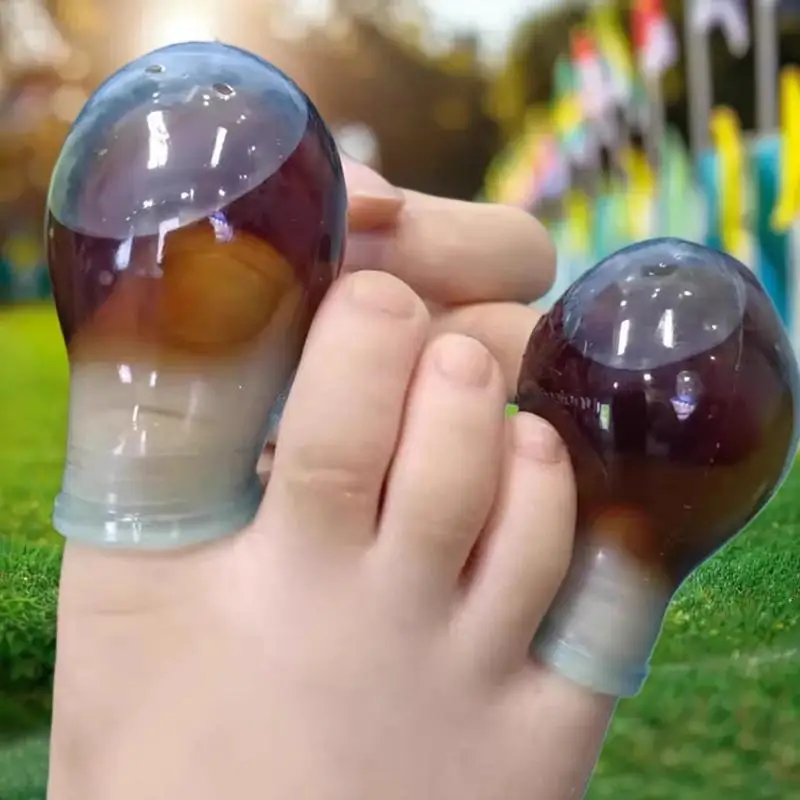 2Pcs Soft Silicone Toe Sleeves Toe Protectors, Reduce Friction Prevents Nail Insertion For Wound Care And Cutaneous Infections