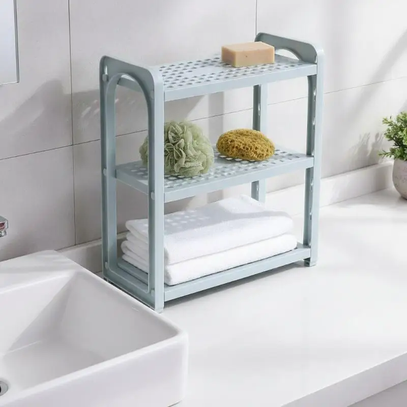 Multi Layer Storage Rack Desktop Organizer For Dorm Bedroom Dressing Table Bathroom Toilet Stationery Misc Items