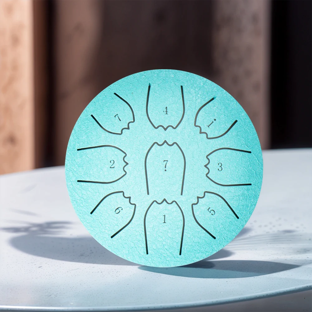 Rain Drum 4 Inch 9 Notes Waterproof  Rain Chime Ethereal Hand Pan Ideal for Yoga  & Prenatal Education