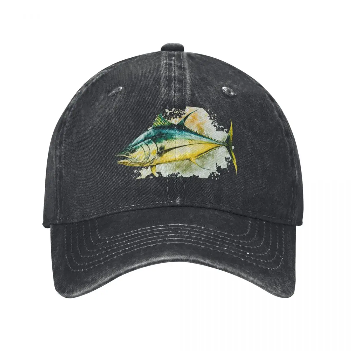 Watercolor Tuna Baseball Cap Luxury Cap Golf Hip Hop Women Beach Fashion Men's