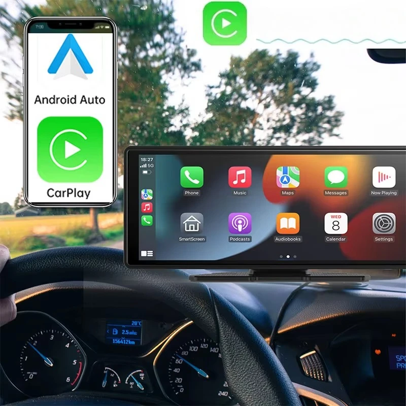 يدعم شاشة السيارة اللاسلكية Carplay Android Auto Navigation Mirror Link OEM عكس الصورة شاشة اللمس المحمولة