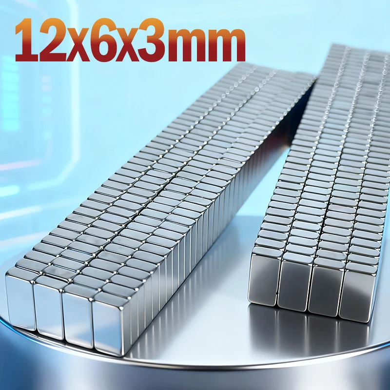 12x6x3 مللي متر كتلة المغناطيس مربع 12*6*3 مللي متر ملحق الثلاجة المطبخ السبورة الحرفية لتقوم بها بنفسك مكتب 12x6x3 المغناطيس 10-500 قطعة #3