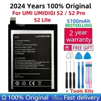 2024 Years 100% Original 5100mAh Battery For UMI UMIDIGI S2 / S2 Pro / S2 Lite High Quality Replacement Batteries + Tools Free