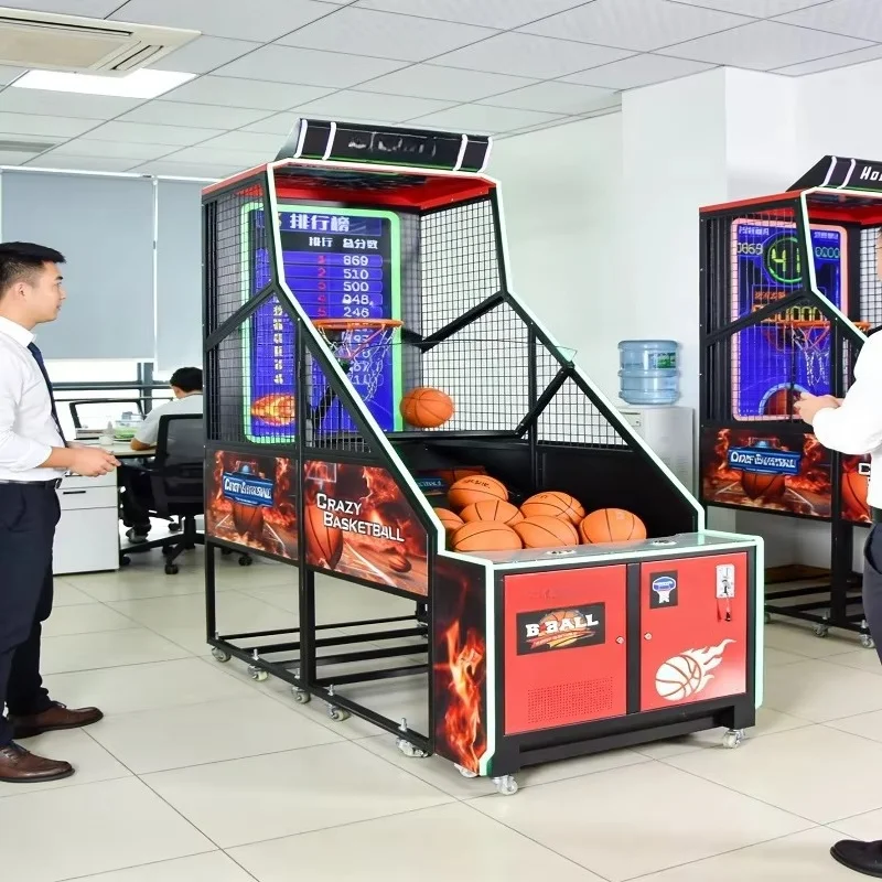 Arcade Basketball Game Machine Automatic Scoring Sports Game for Family Entertainment Centers and Malls