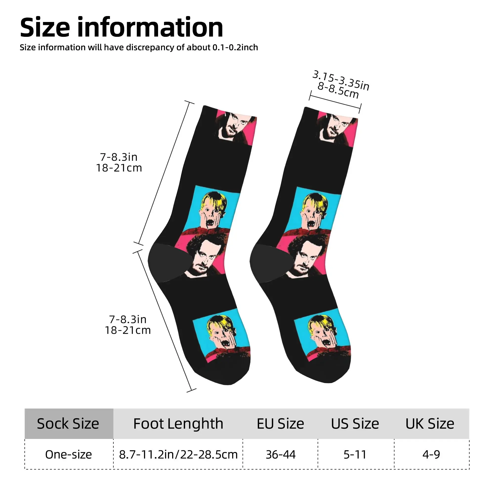 ホームアローン ウォーホル アローン ストッキング レトロソックス メンズ 高品質ソックス 秋 ランニング グラフィック 滑り止めソックス 誕生日プレゼント