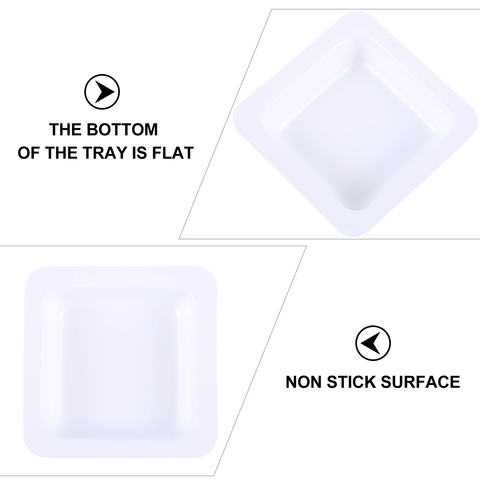 50pcs Weighing Boats 7Ml Plastic Disposable Lab Trays Food Safe Non-Stick Anti-Static For Liquids Powders Solids Teaching