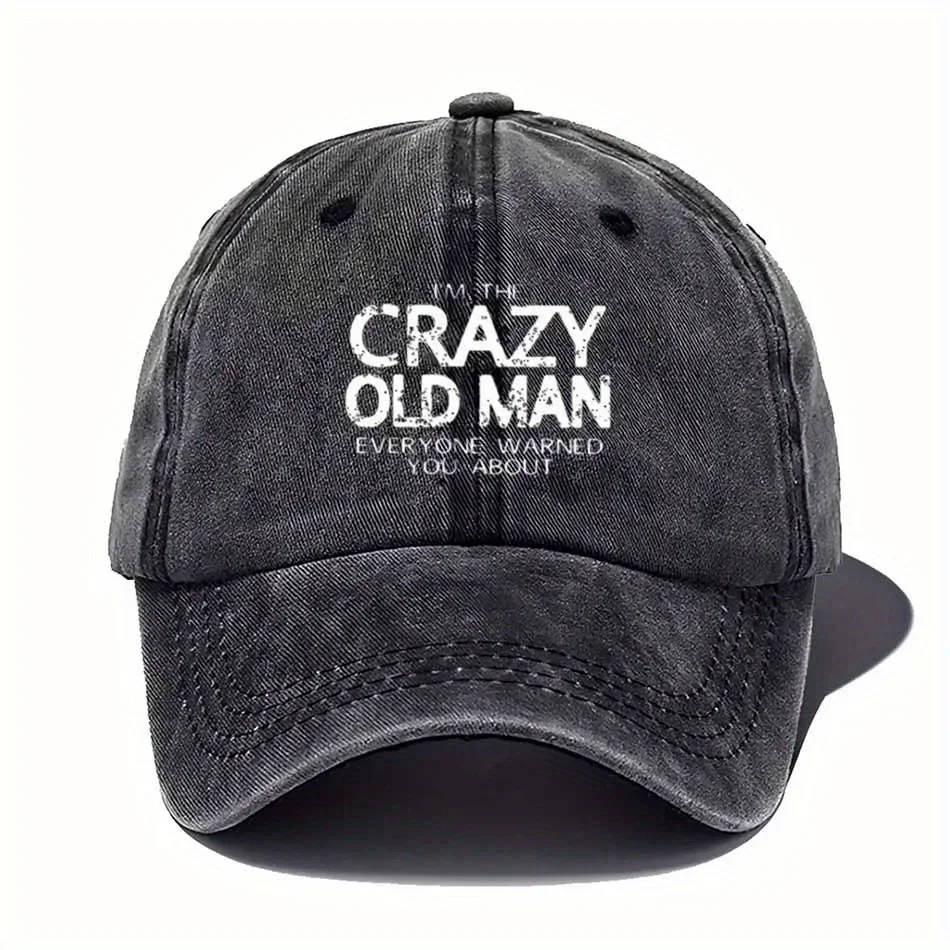 Men' & Women' Vintage Distressed Baseball Cap With Rebellious Slogans - Adjustable Snapback, Lightweight Breathable Washed Cap
