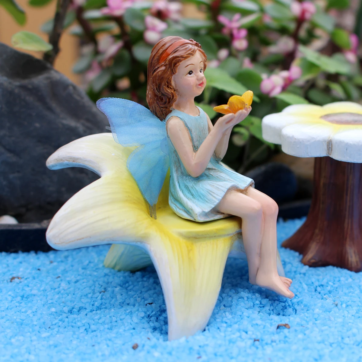 1 Set Cute Flower Fairy, For Decorating a Leisurely Atmosphere With Flowerpot Micro Landscapes, Summer Holiday Decor,Outdoor Fai
