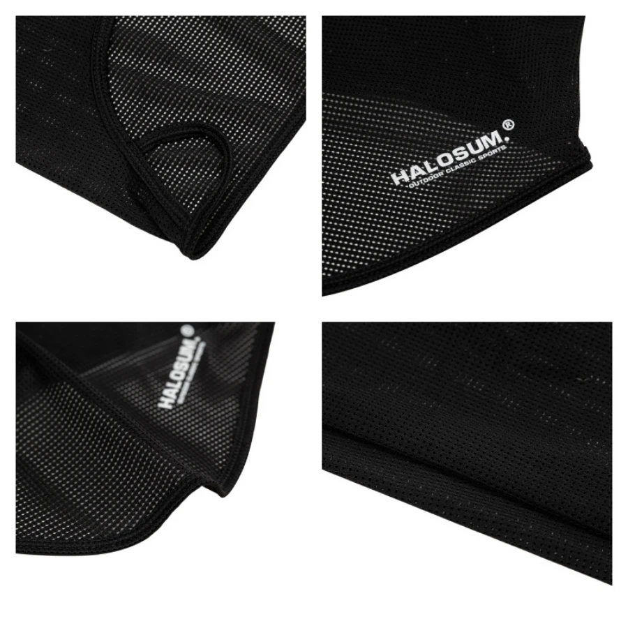 قناع دراجة قابل للتنفس يوميًا مقاوم للرياح والغبار بلون سادة للدراجات النارية وشاح من الحرير الجليدي بالاكلافا للصيف