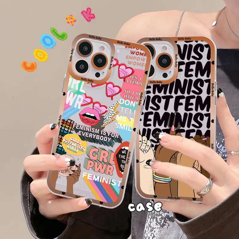 Feminist Feminism Aesthetics Girl Power Phone Case For Redmi 7 8 9 A For Redmi Note 5 7 8 9 10 11 Pro Max 4G 5G Funfas