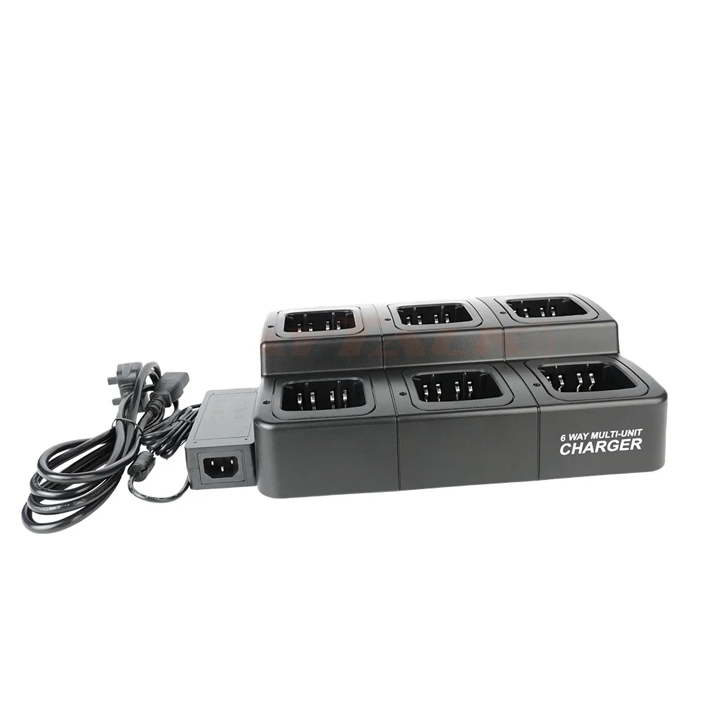 Six-Way Universal Rapid 6 Way Charger Multi Charger For Motor/Ken-wood/I-com/Hy-tera Walkie Talkie