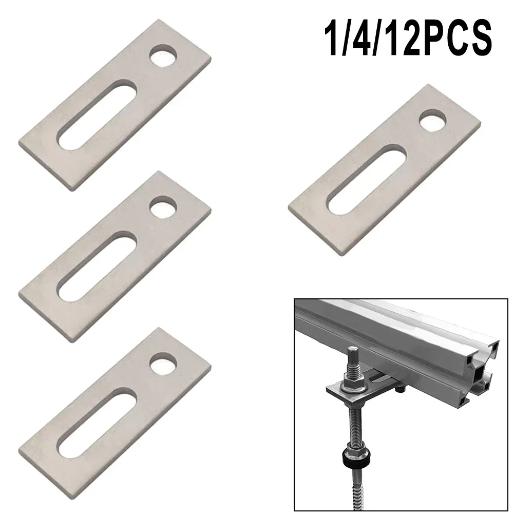 

Adaptor Plates Bracket Rails Clamp Fastening Module Mount Mounting PV Photovoltaic Solar Panel Solar Power Supplies Trapezoidal