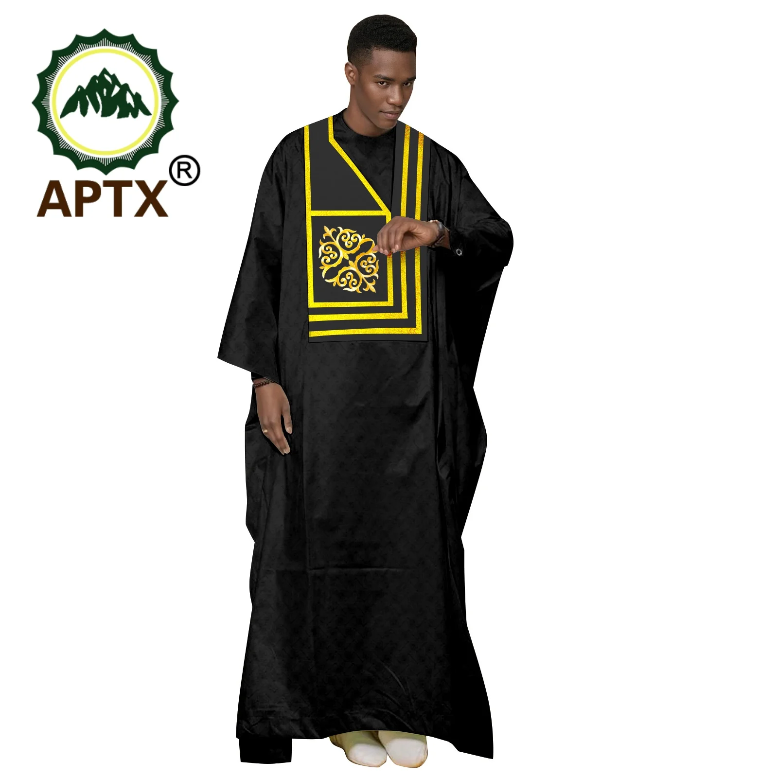 African Clothes for Men Tradition Embroidery Long Robes Wear Formal Attire Suits  Wedding Party African Men's  Outfits  2416119