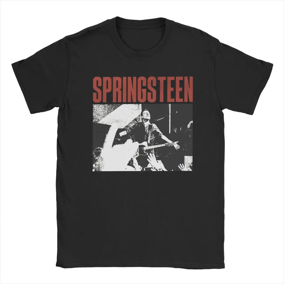 

Men's T-Shirts Bruce Springsteens Hipster 100% Cotton Tees Short Sleeve T Shirt Crew Neck Tops Plus Size