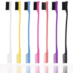 1PC  Double Sided Edge Control Hair Comb Hair Styling Eyebrow Combing Hair Brush Hairdressing Beauty Tools