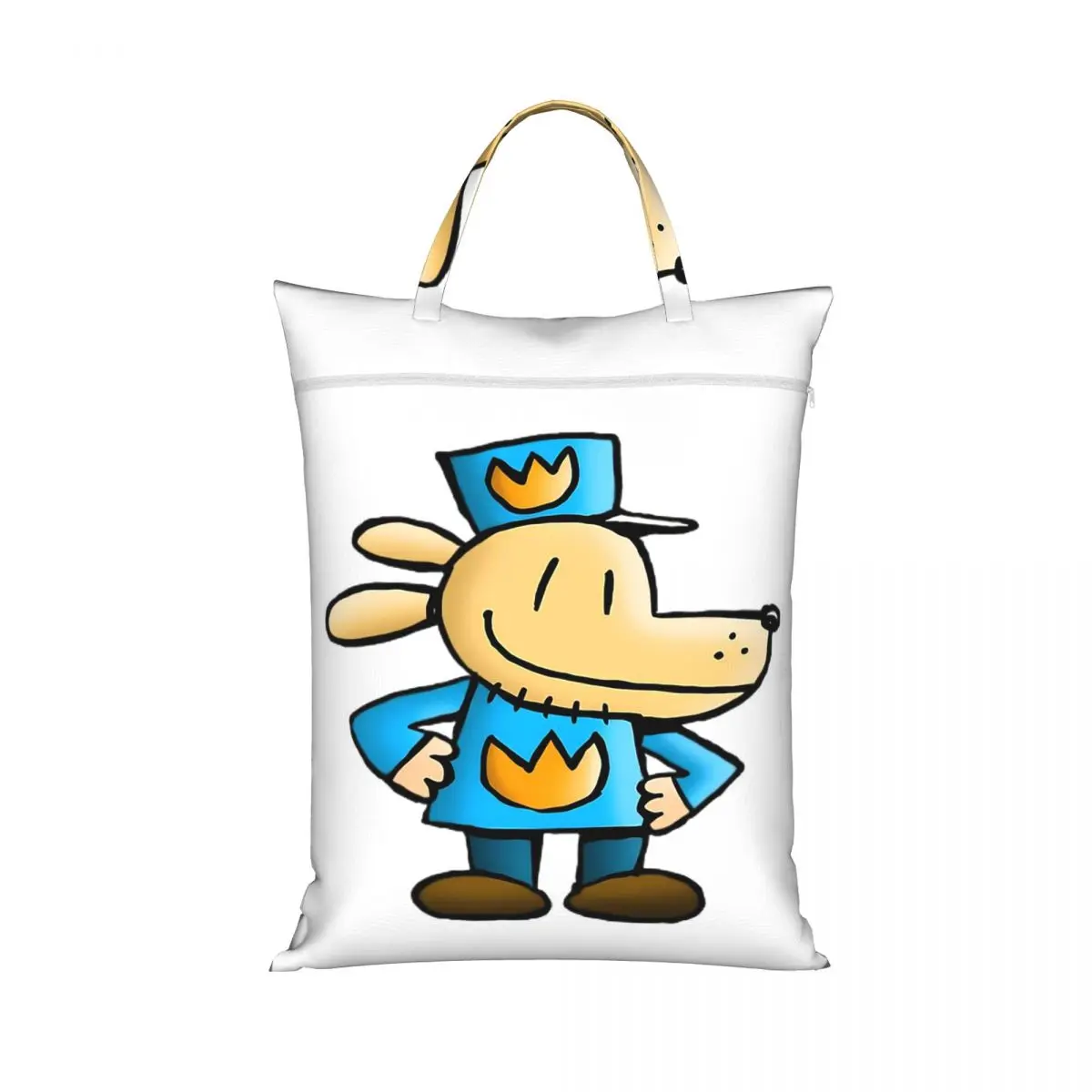 Dog Man Comedic Graphic Novel Laundry Collector Foldable Laundry Basket Home Organizer Washing Basket Home Organizer