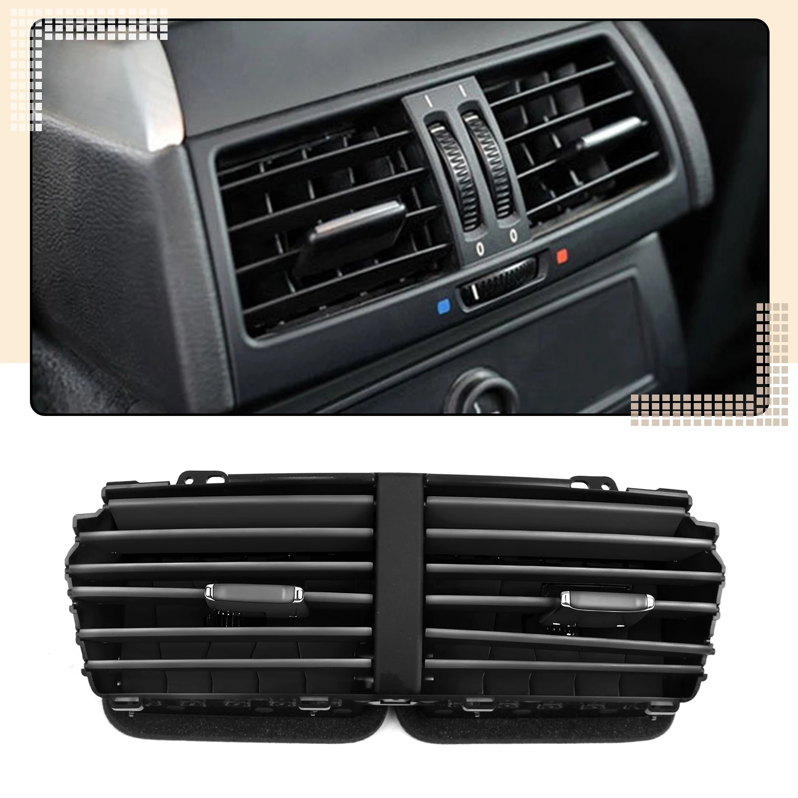 

Панель вентиляционной решетки центральной консоли салона автомобиля BB5319C681A для Ford 2011-2015, 2014, 2013