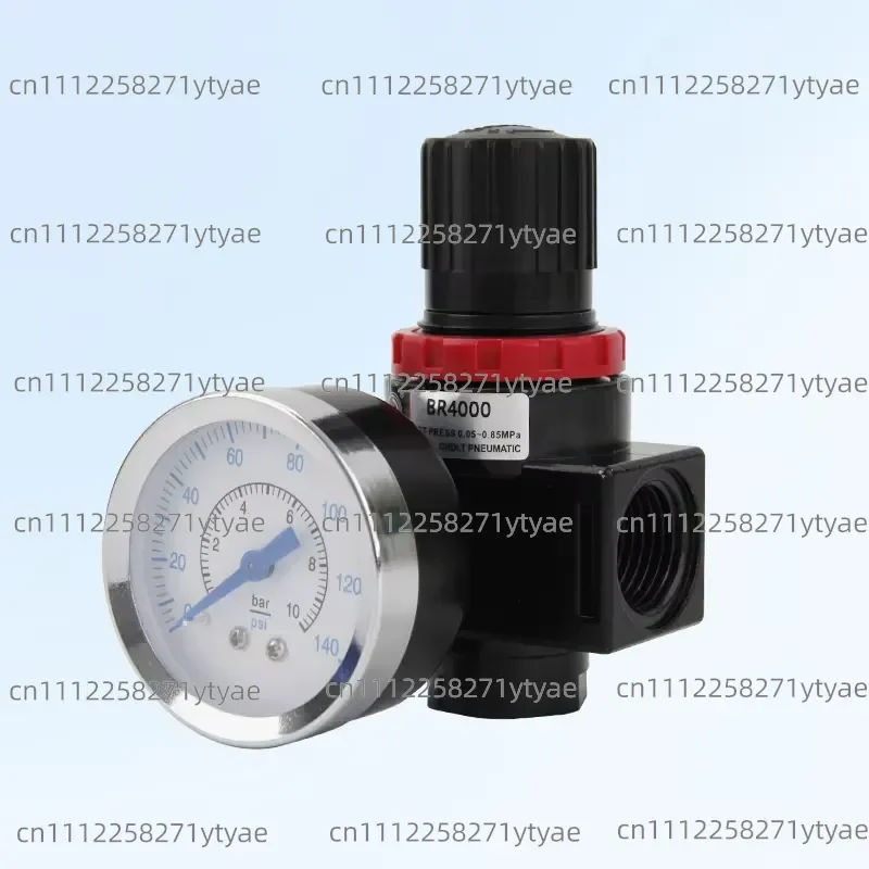 BR4000 Pneumatic Pressure Reducing Valve Aluminum/Plastic 1.5Mpa 1/4 1/2 Air Compressor Parts New Conditions