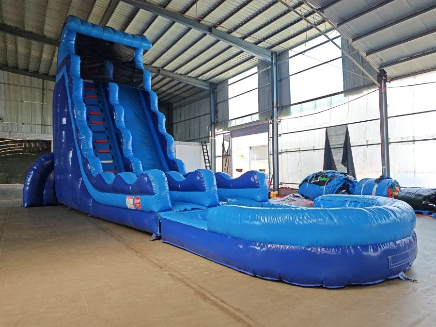 Commercial PVC Blue Large Outdoor Inflatable Swimming Pool Slide Adult or Children Water Slide for Sale