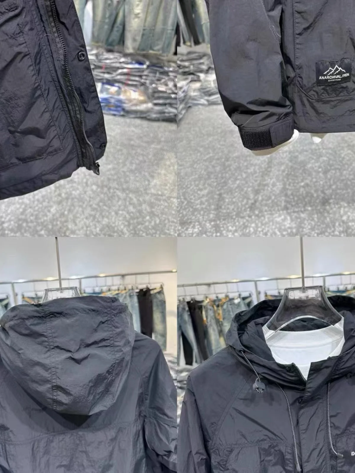 

Men's Large Size Sun Protection Clothing Hooded Lightweight Outdoor Jaet Casual Outerwear Spring Summer New Sle