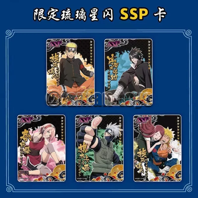 Various Anime Naruto Cartoon Card Shippūden Ninja Kakashi TCG SR Rare Trading Collection Cards Battle Carte for Kids Gift Toys