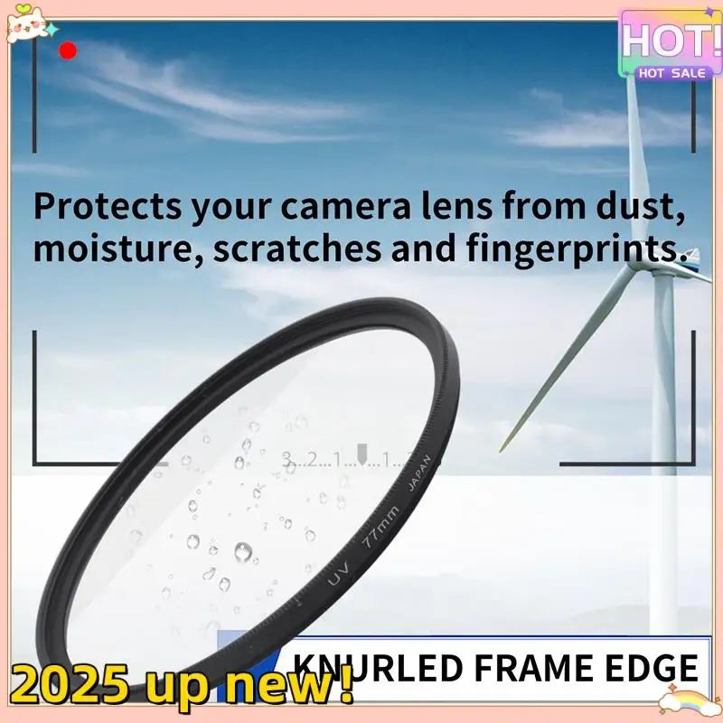 Delicate Texture-77Mm UV Ultra-Violet Filter Lens For Canon Nikon DSLR Camera