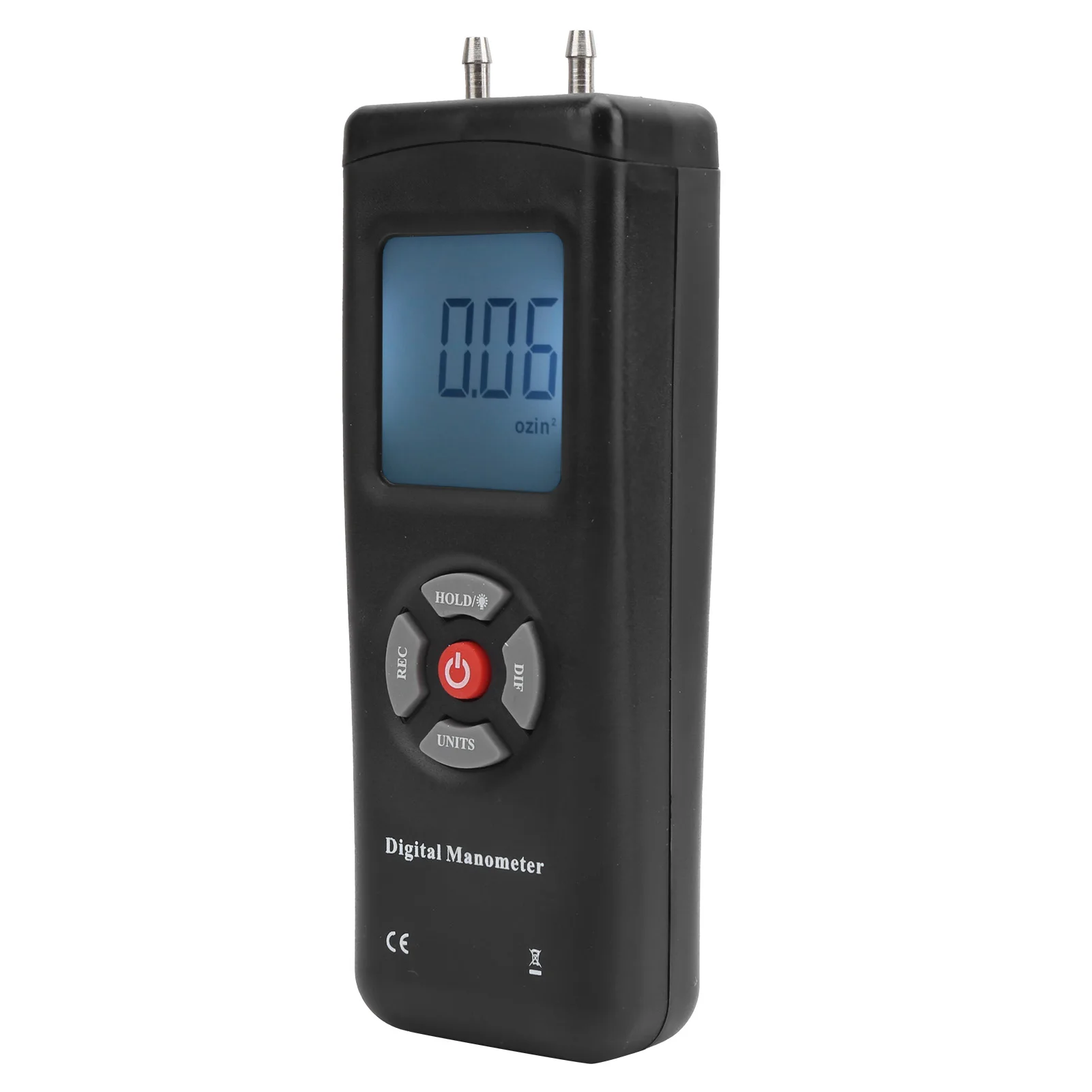 TL‑101 Digital Manometer Air Pressure Meter Gauge Differential Air Pressure Tester Tool +5psi Differential Manometer