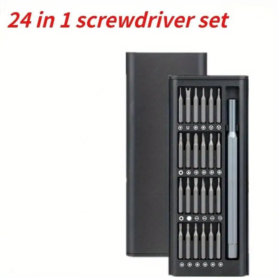1 Pcs 24 In 1 Precision Screwdriver Kit Mini Professional Screwdrivers Bit Set Magnetic Handle Screw Driver For Mobile Phone