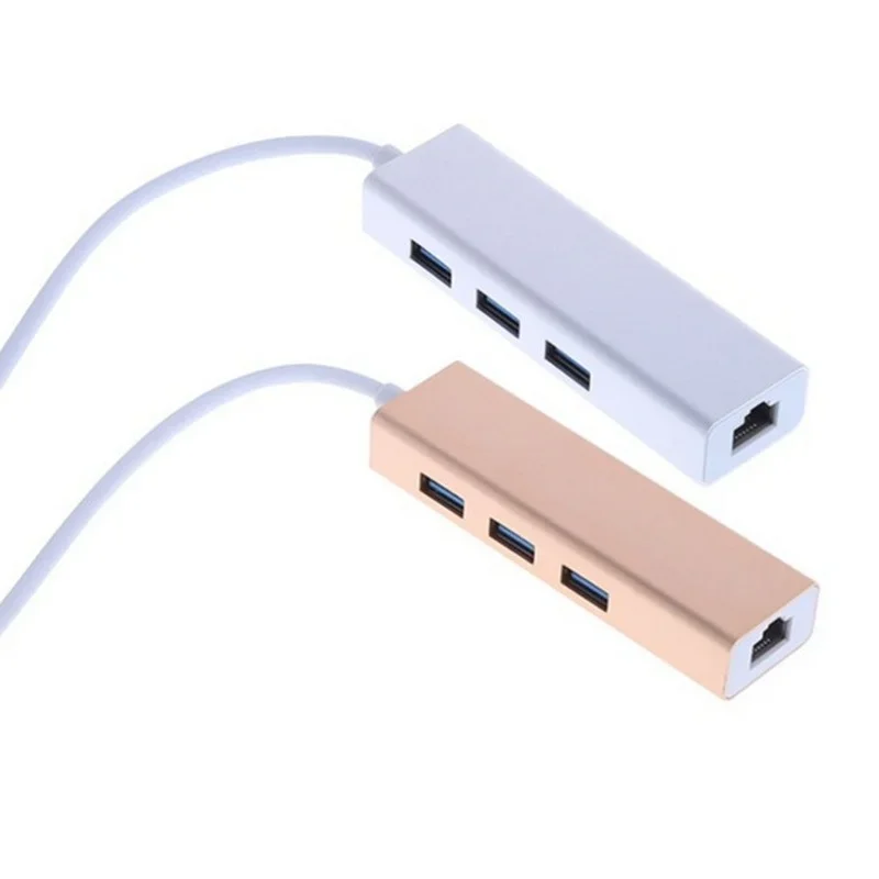 Type-C To Gigabit Ethernet RJ45 LAN Network Card Adapter USB 3.0 3.1 Hub Network Adapter for MacBook Windows 7/8/10