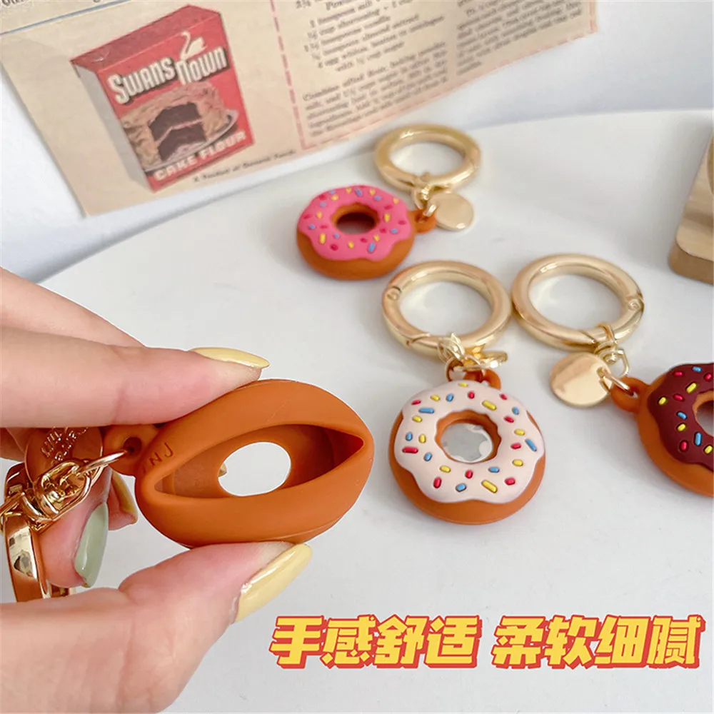 Новинка 2024, яркий ярлык для Apple Airtag, яркий пончик, GPS-видоискатель, Яркий светящийся защитный чехол для телефона, яркий трекер для Apple Air