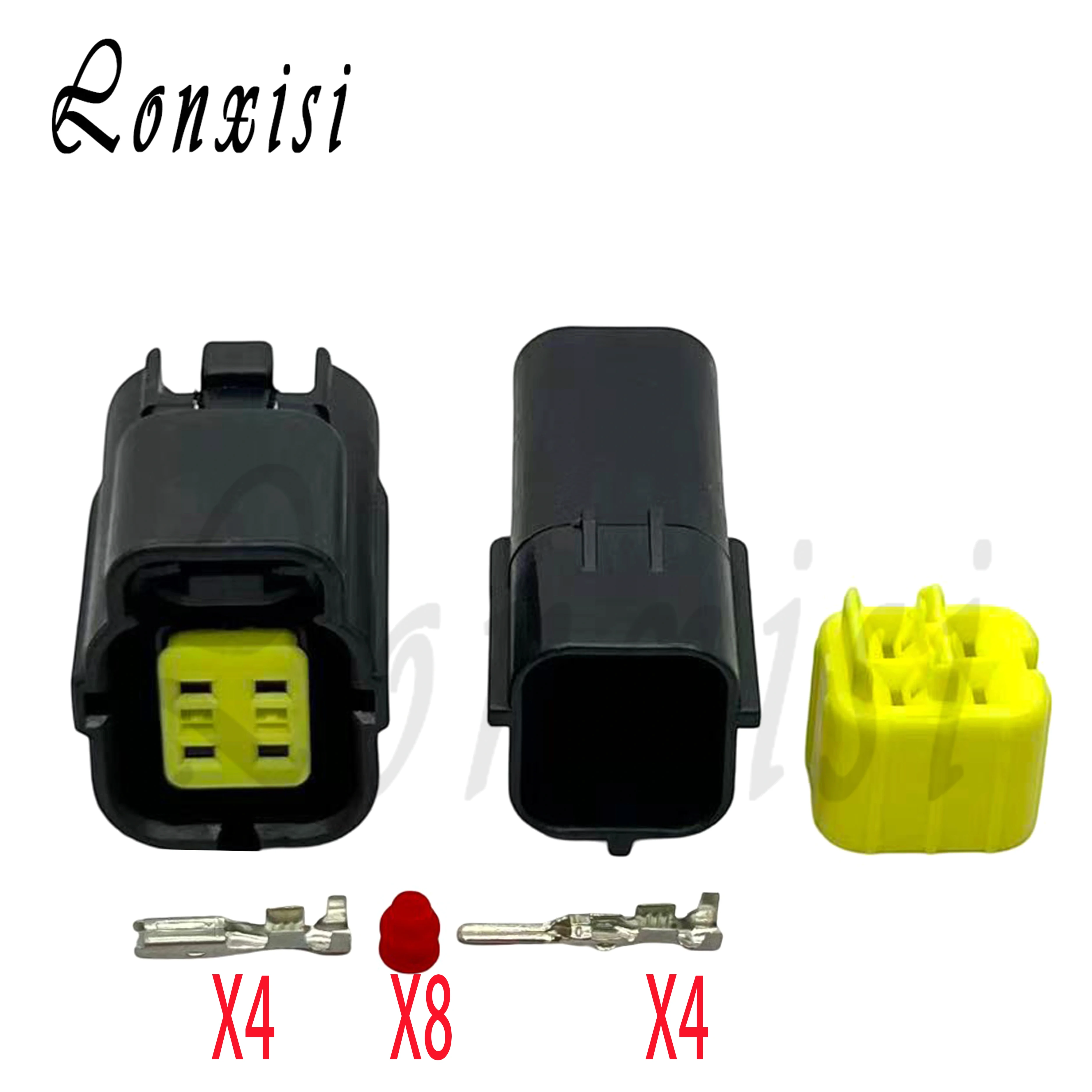 

1 комплект 4-контактных водонепроницаемых автомобильных электрических разъемов Denso 174257-2 для датчика кислорода MAZDA 626 98-00