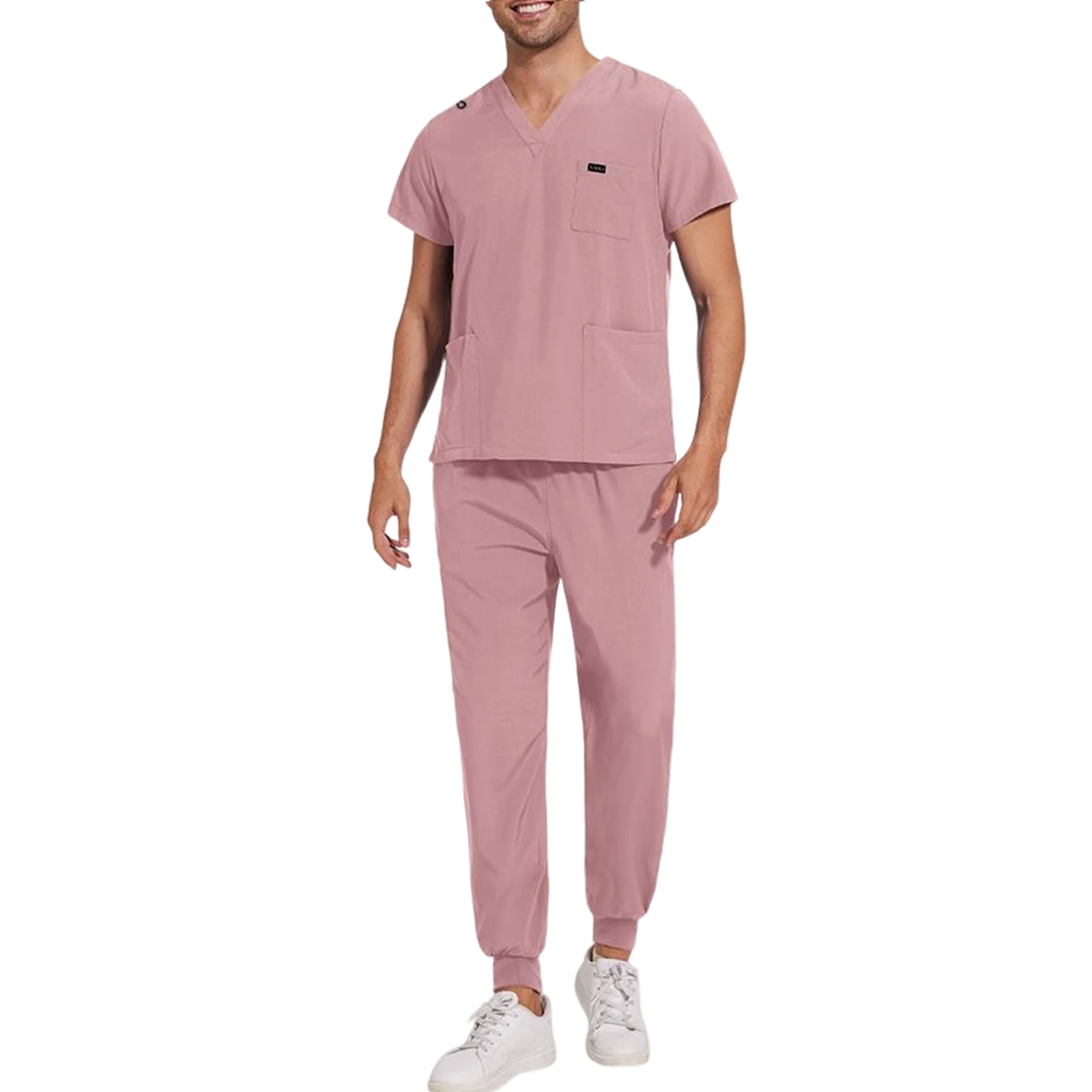 

Wholesale Work Top Pants Medical Scrubs Nurse Uniforms Unisex Nursing Set Men Work Wear Jogger Man Scrubs Set