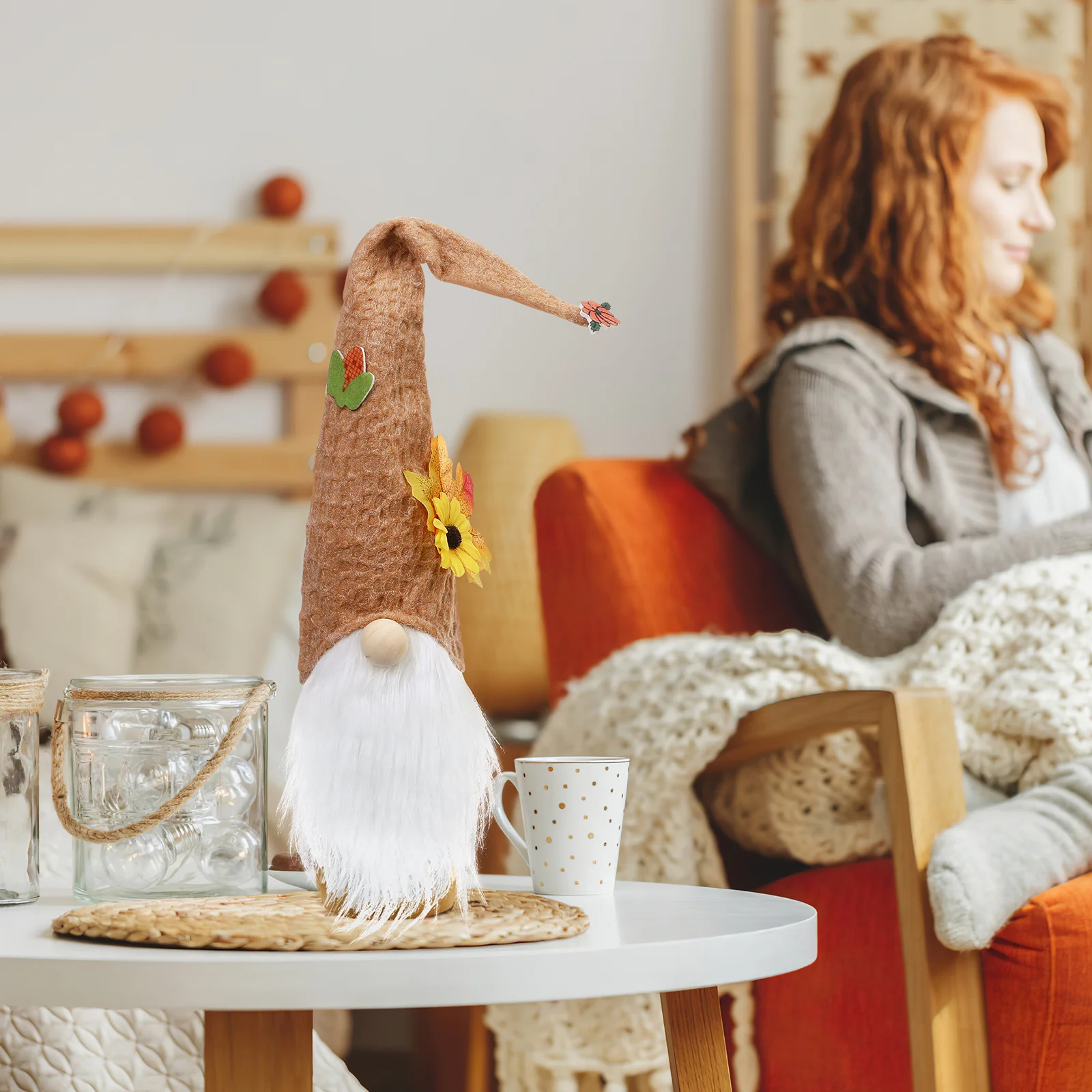 

3Pcs Thanksgiving Wine Bottle Cover Handmade Gnomes Decorative Autumn Decors Wine Bottle Sleeve Decorative Autumn Decor