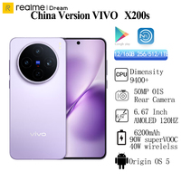 Original VIVO X200s China Version Dimensity 9400+ 6.67Inch AMOLED 6200mAh 90W SuperVOOC 40W Wireless 50MP Rear Camera NFC