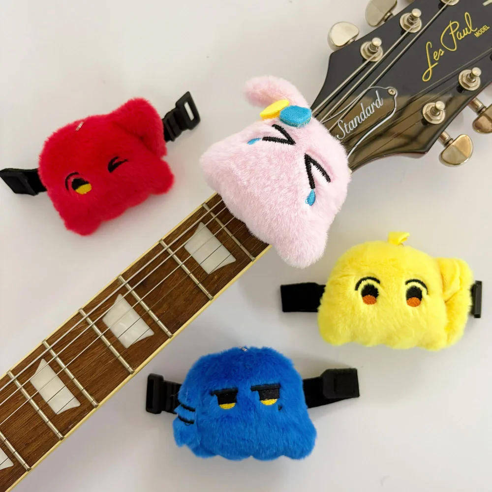 Cute Anime Plush Guitar Mute Strap Cartoon Doll Fret Wrap String Dampener Noise Reducer For Guitar Bass Ukulele Music Lovers Gif