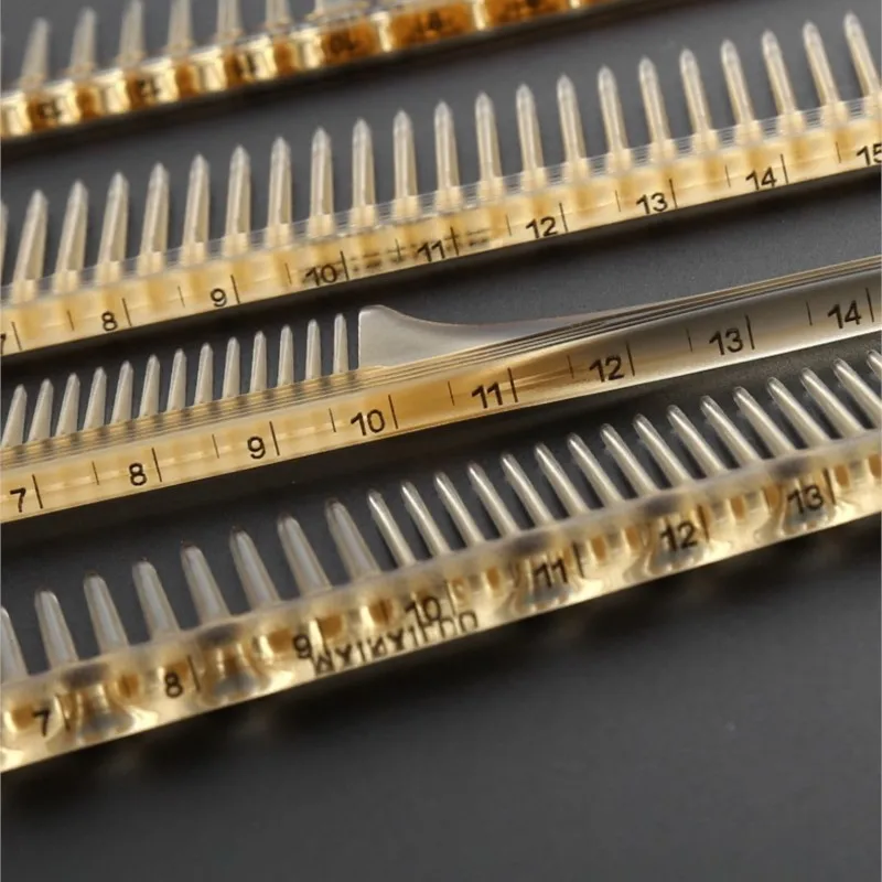Hairdressing Comb Set Barber Special Transparent Cutting Comb Women's Long Hair Trimming Comb Barber Shop Accessories Tools1019