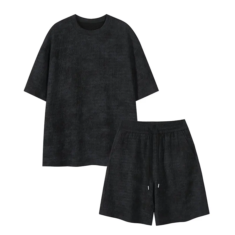 

2Pieces(T-Shirts+Shorts)Summer Men's Sets Plus Size 5XL-M American Style Tie-Dye Short Sleeve Loose T Shirt and Short Homme Sale