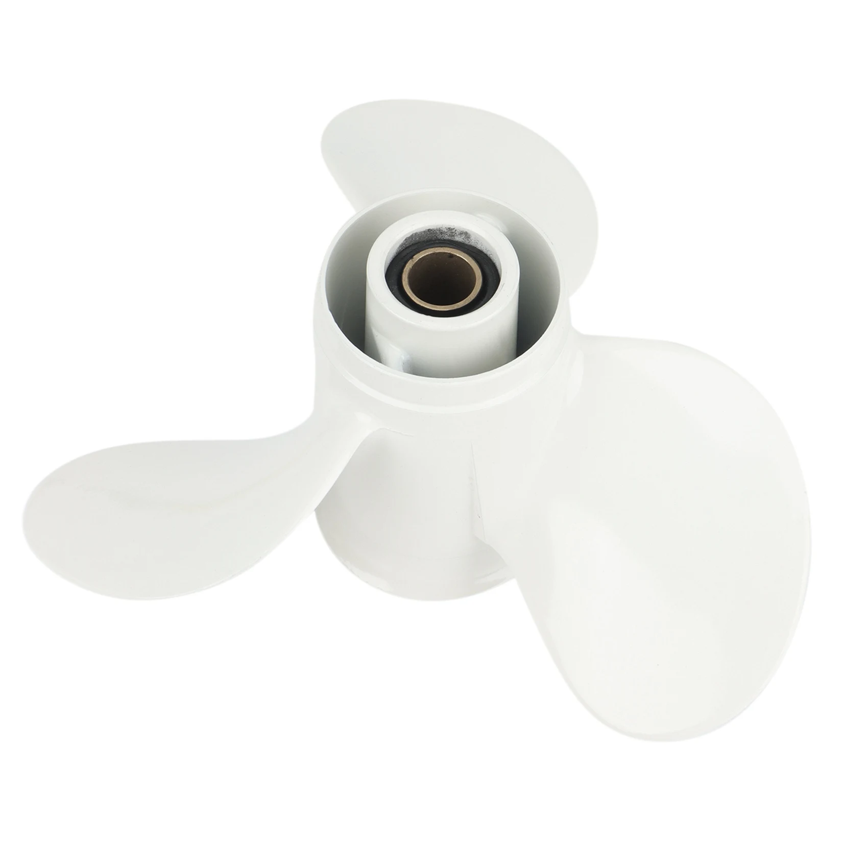 664-45952-00-EL 9 7/8 x 14 Aluminum Boat Outboard Propeller for Yamaha 20-30HP White 10 Spline Tooth 3 Blades R Rotation