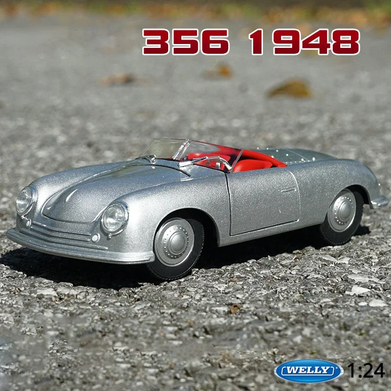 

WELLY 1:24 Porsche 356 No. 1 Roadster Alloy Car Model Diecasts Metal Toy Classic Car Model Simulation Collection Childrens Gifts