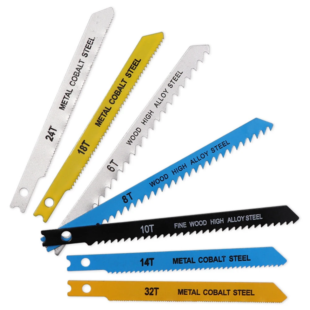 24Pcs Curved Saw Blade Coarse/Fine Tooth Electric Carbon Steel Saw Blade Cutting Metal Plastic Wood Curved Saw Blade