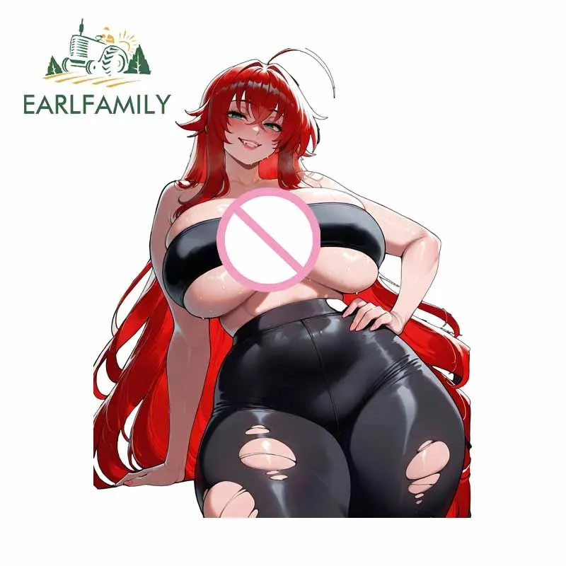 

EARLFAMILY Rias Gremory Stickers Cute Cartoon Computer Cooler Decal Occlusion Scratch DIY Suitable for JDM RV Custom Printing