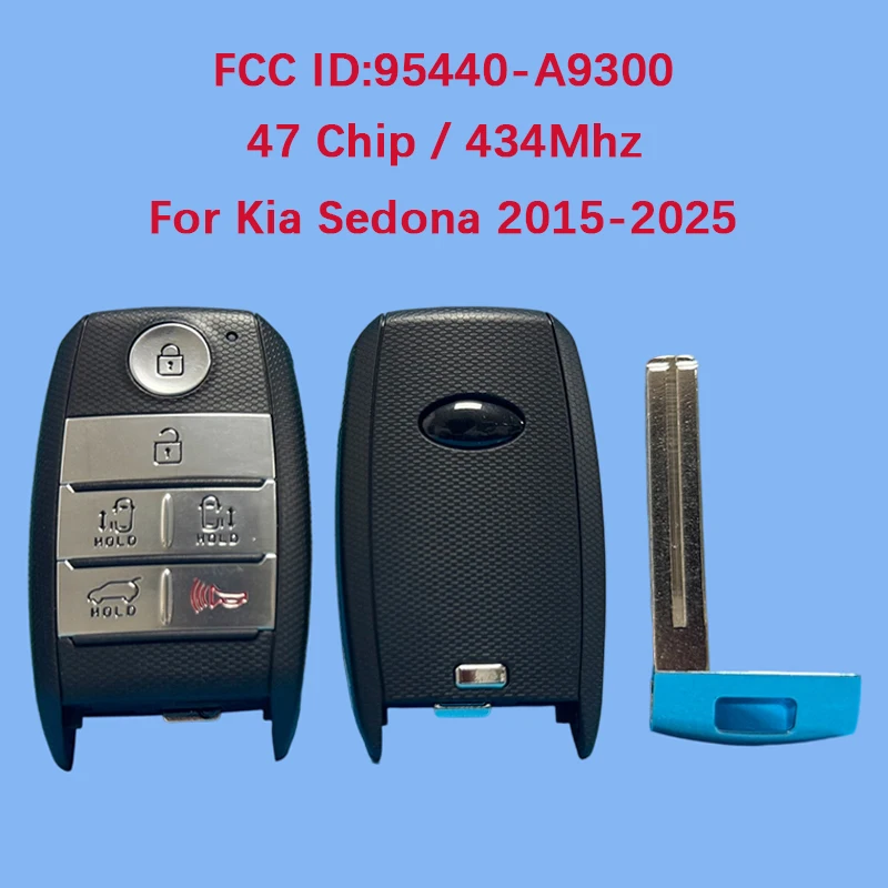 

CN051165 Aftermarket 6 Button Smart Key Fob 433MHz FCC SY5YPFGE06 PN 95440-A9300 47 Chip For Kia Sedona 2015-2021